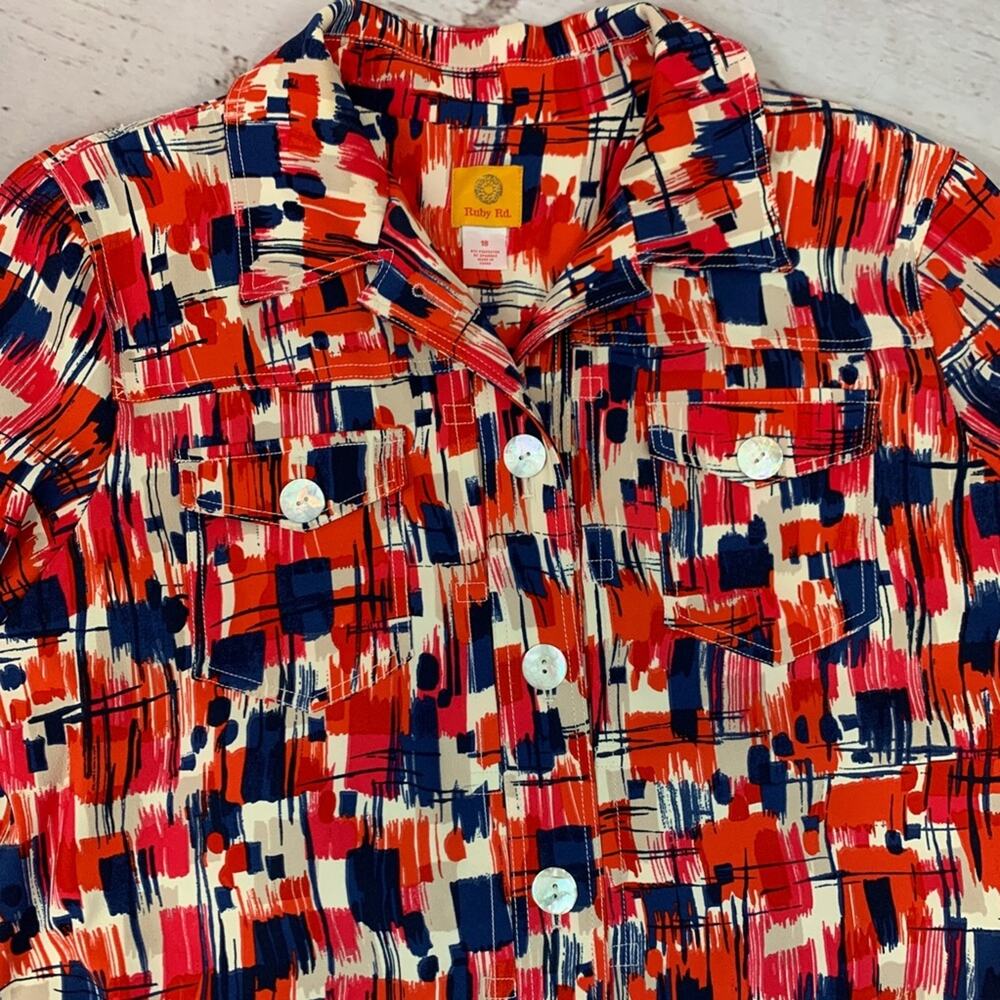 Ruby Rd. Multicolor Jacket 3/4 Sleeves - image 2